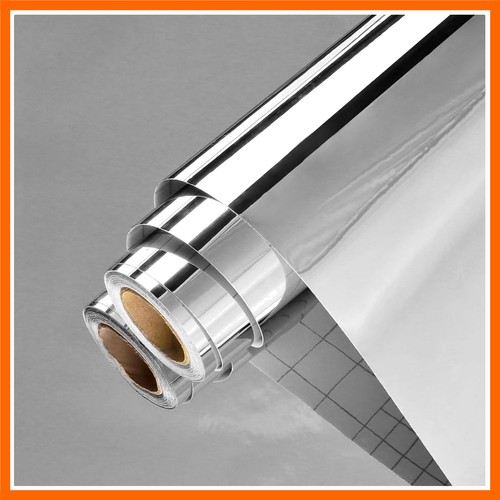 Silver mirror sticker - silver,